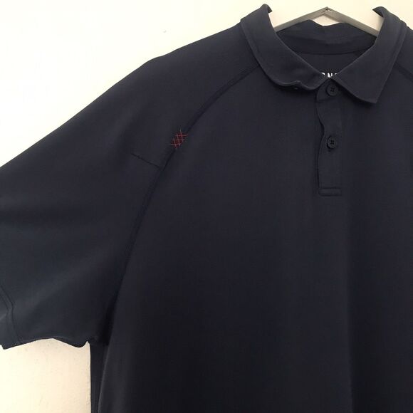 Rhone Mens Navy Blue Short Sleeve Collared Performance Golf Polo Shirt - L - Picture 2 of 9